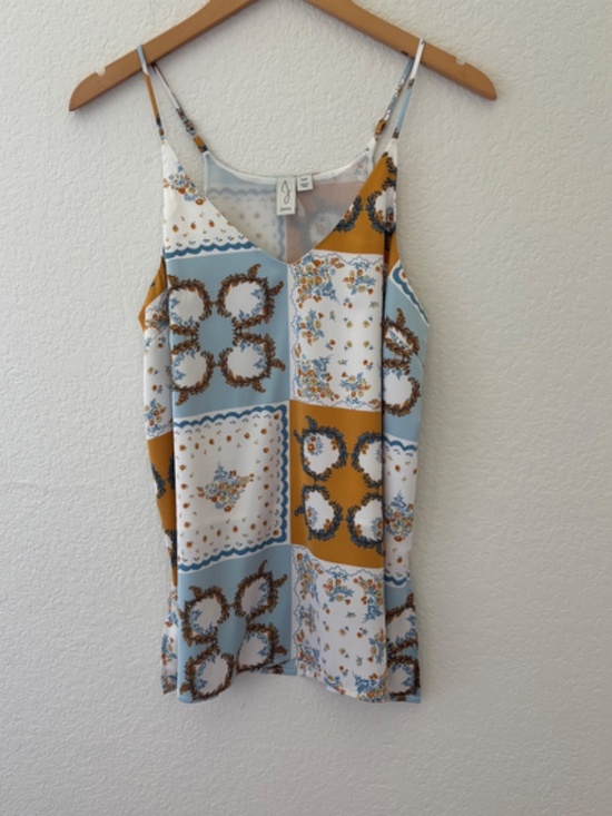 Joie Tops - Joie scarf print adjustable strap swing camisole tank size Small